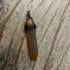 Natural stone pendant healing within! Handmade. Great gift 4 natural stone love